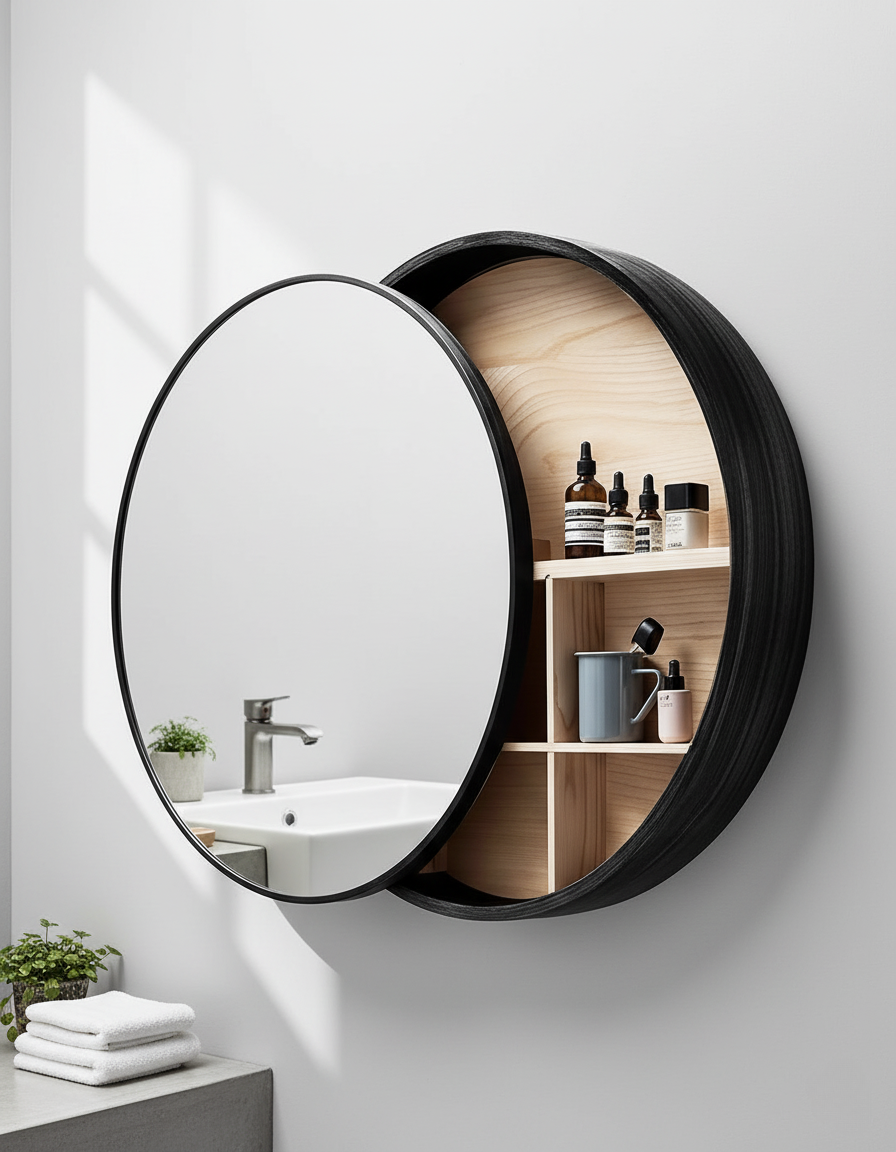 Sliding Mirror Wall Cabinet