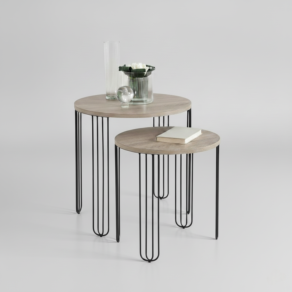 Wooden Side Table Set