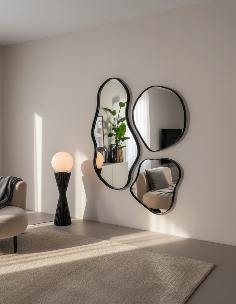 Asymmetrical Mirror Wall Set