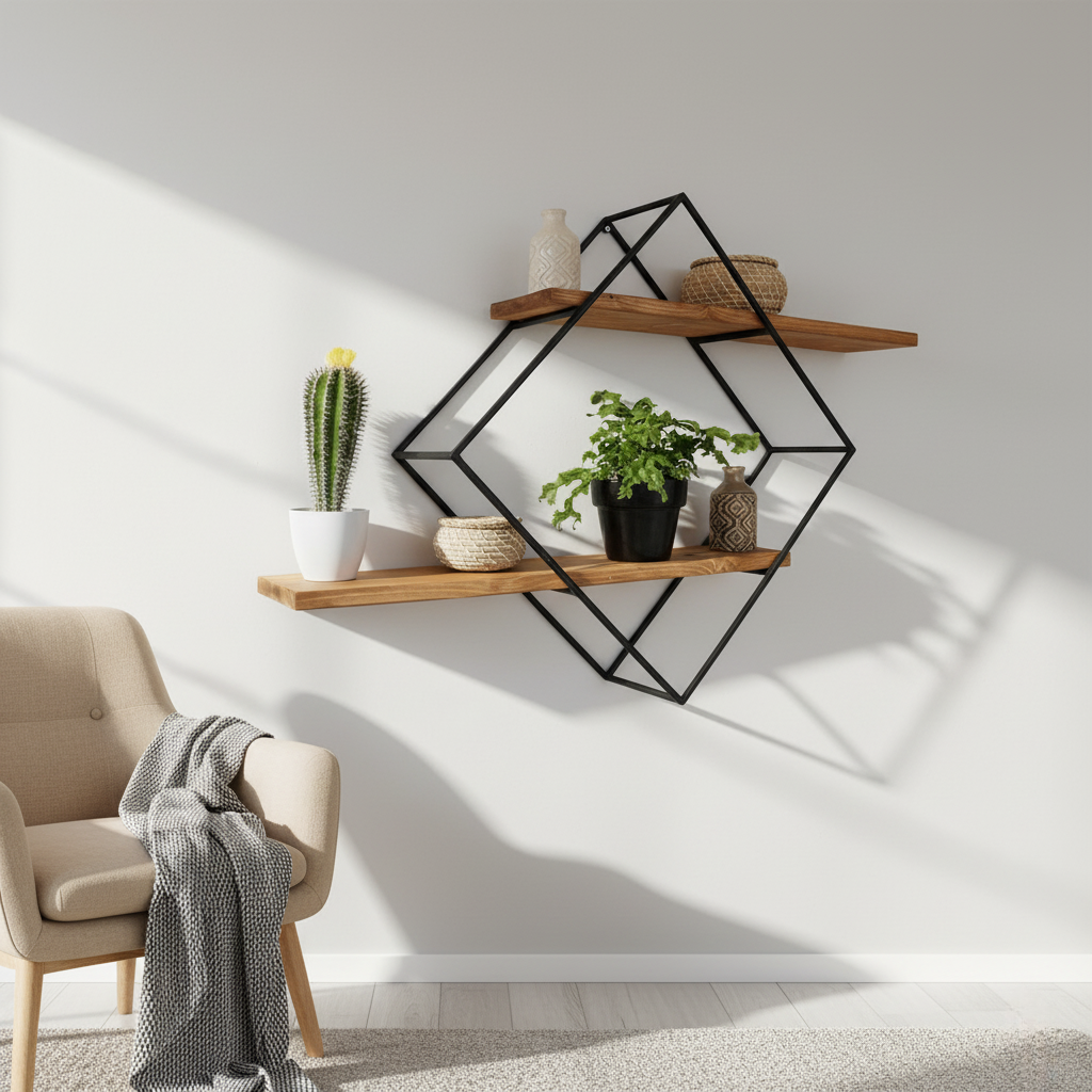 Three-Tier Wall Shelf
