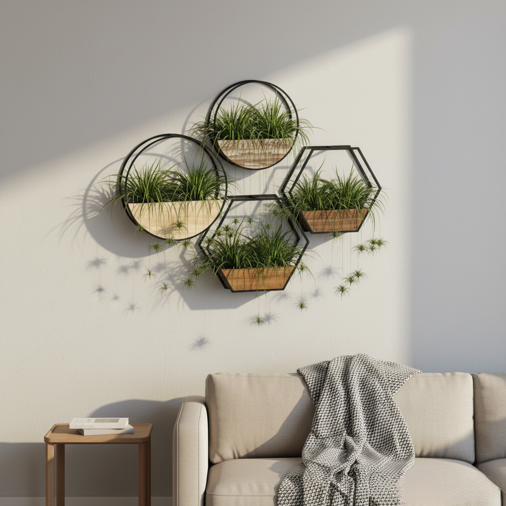 Metal Wall Shelf Duo