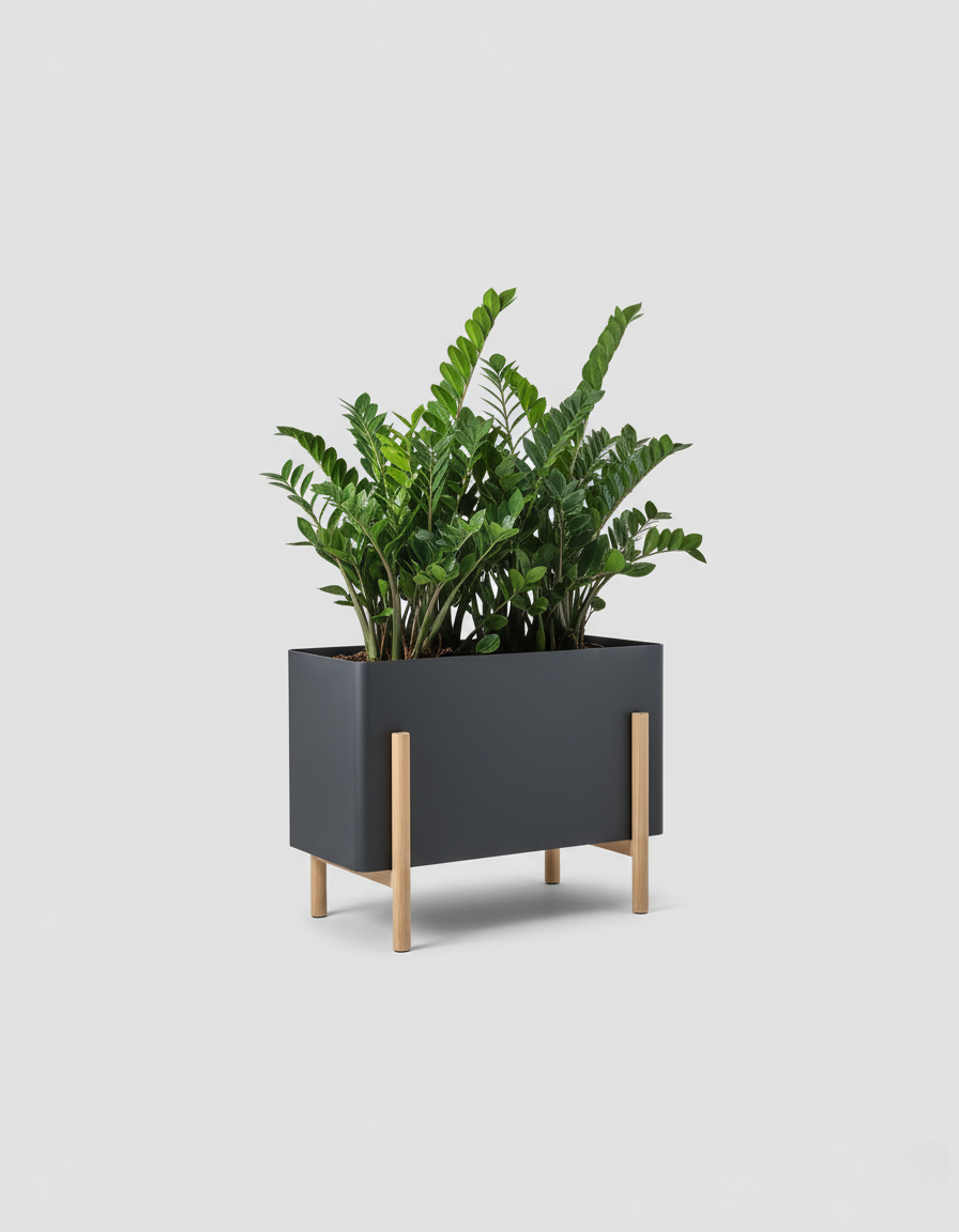 Black Indoor Planter Box