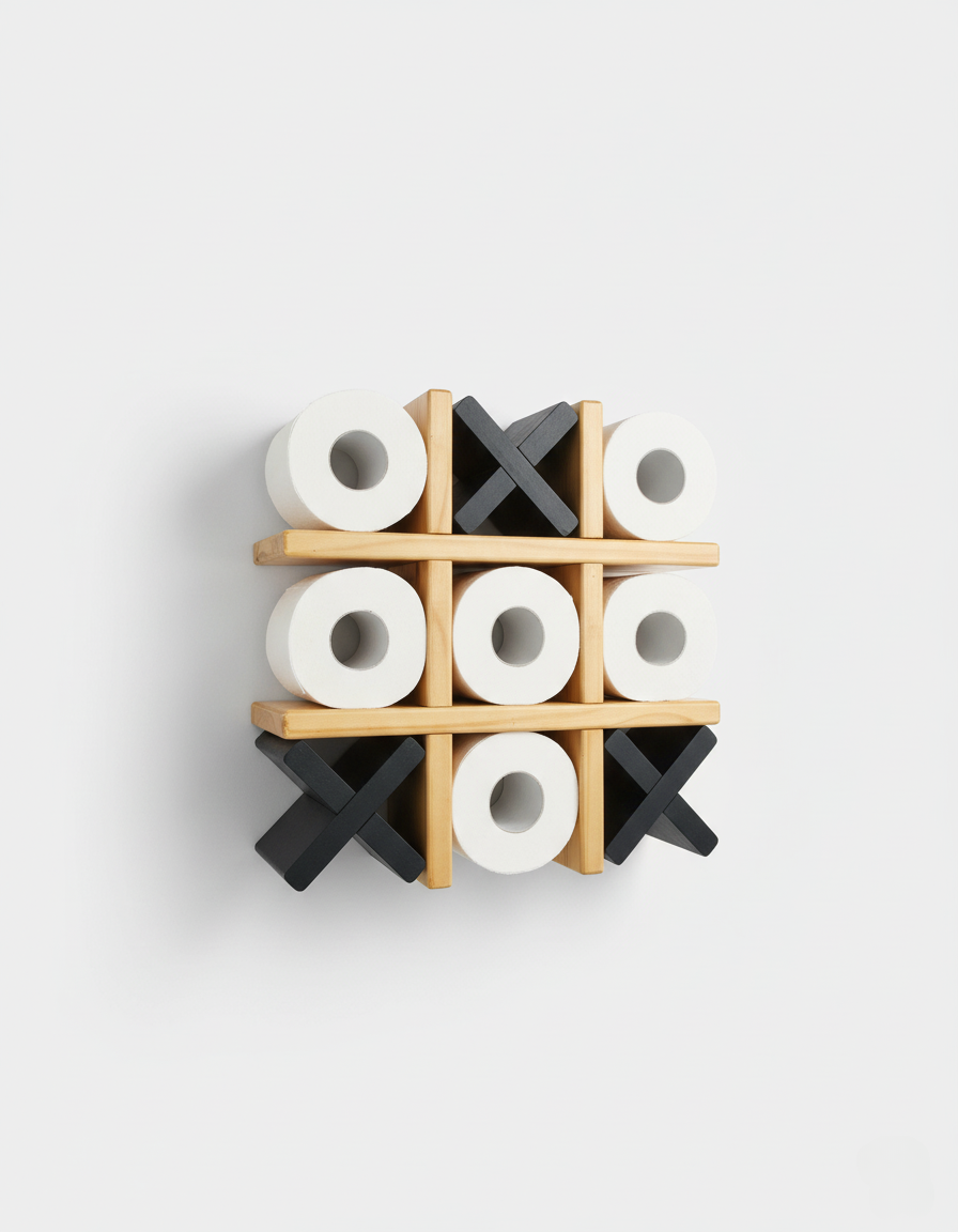 XO-Shaped Wall Storage Rack
