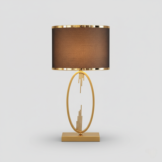 Sculptural Gold Table Lamp