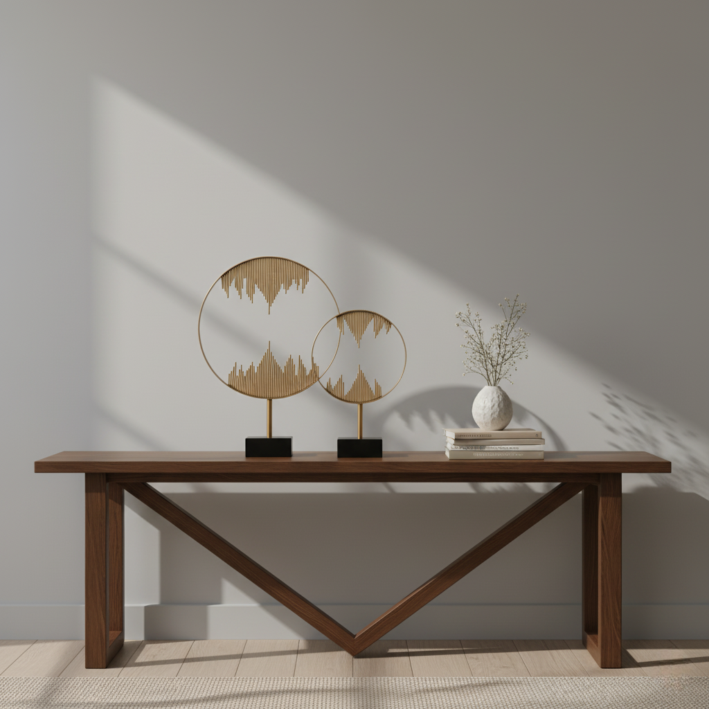Sculptural Wave Decor Set