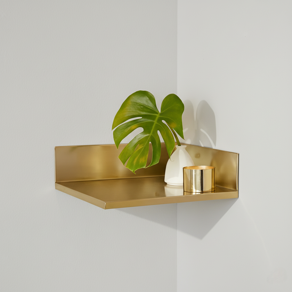 Corner Shelf with Minimal Accent