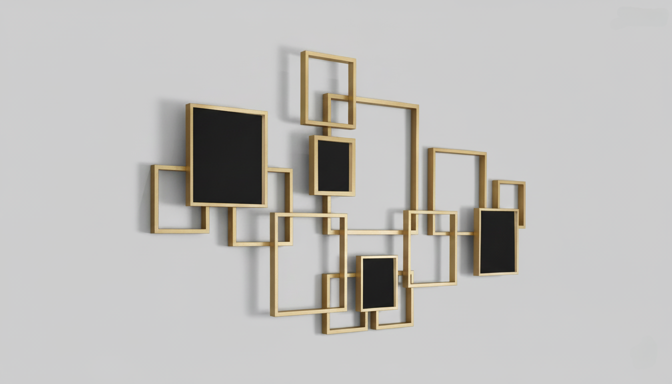 Overlapping Rectangles Wall Sculpture