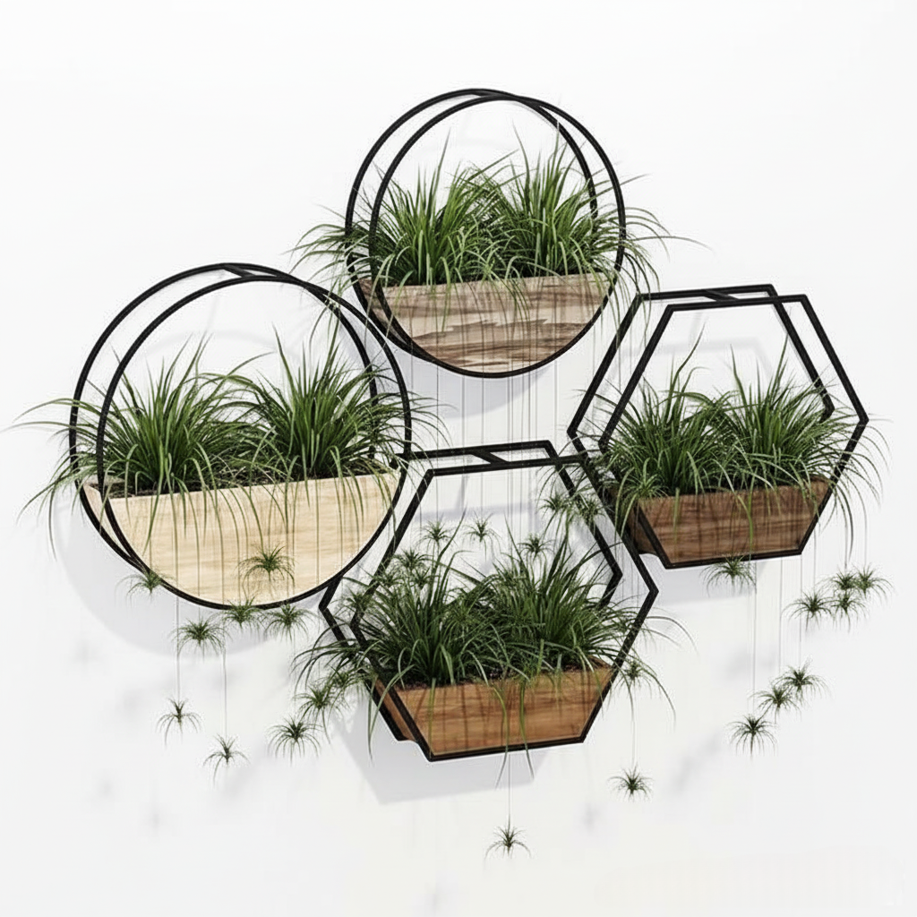 Metal Wall Shelf Duo