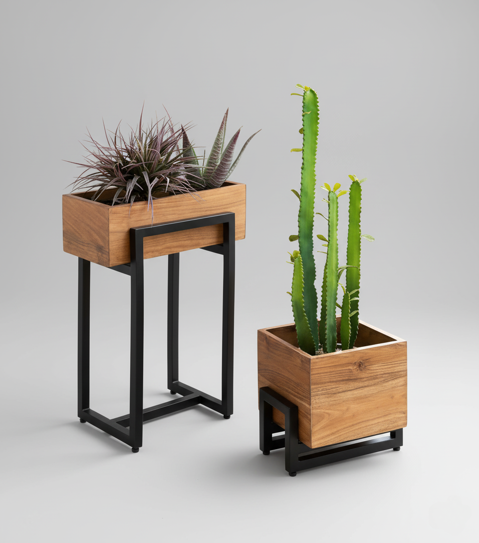 MonoStand Black Metal Plant Stands