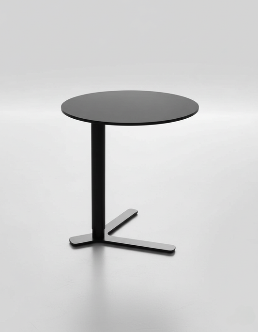 Sculptural Black Side Table